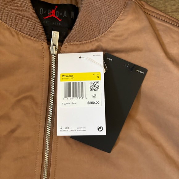 Jordan Bomber Jacket in Tan - Picture 6 of 6
